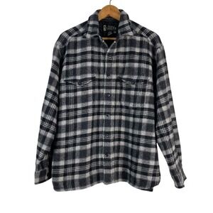 Eddie Bauer Legend Wool Blend Plaid Size Large Jacket‎ Shacket Cabincore